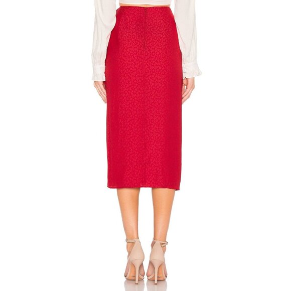 L'Academie The Maryam Skirt Lava Red - Picture 3 of 9